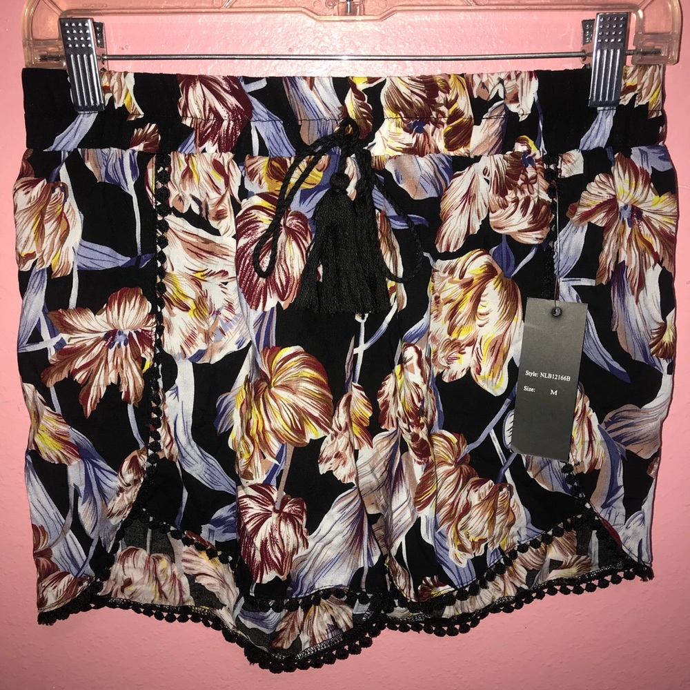 Vantish Black Baby Doll Shorts